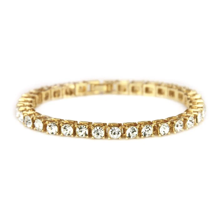 

Popular Men Design Crystal Rhinestone Diamond Tennis Bracelet