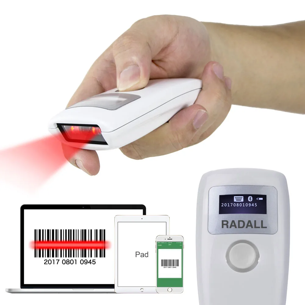 RADALL RD-Z3 Wireless Bluetooth CCD Barcode Scanner Portable Scanner good performance Support for Iphone, Mac IOS X, Android