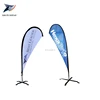 Custom logo easy to set up outdoor advertising portable teardrop flag, feather flags