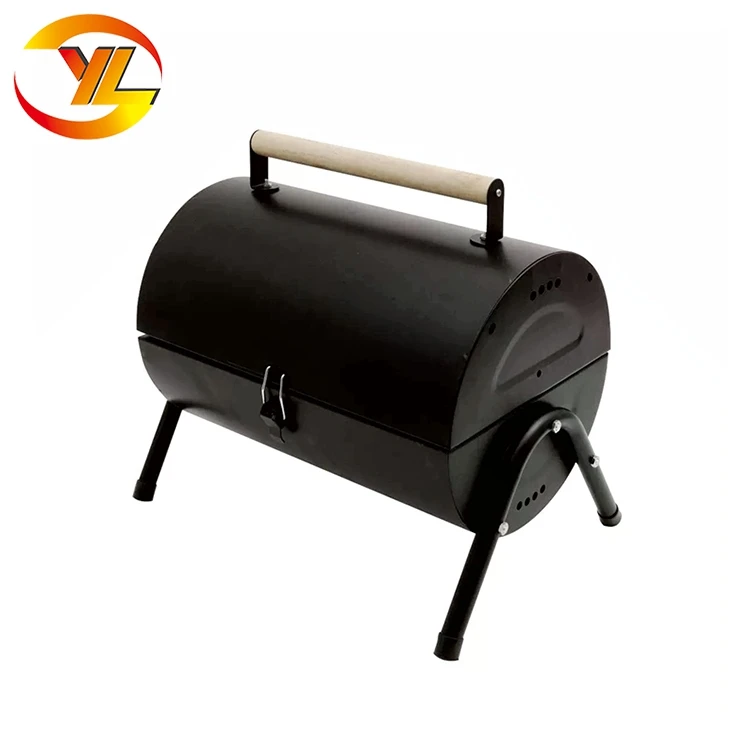 Portable Small Steel Double Barrel Portable Charcoal Grill Bbq Buy Grill Bbq,Double Barrel