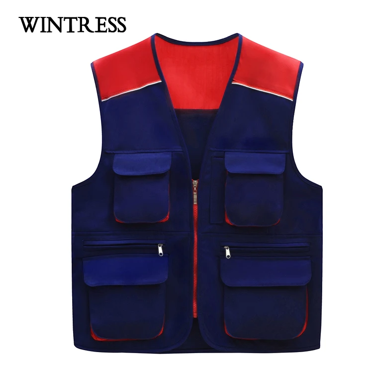 

High quality breathable photographer fishing hunting vest two colors work vest