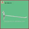6mm Metal chrome display hook for mdf slatwall