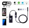 8mm Wifi Endoscope Waterproof Inspection Camera For iPhone ipad Android IOS Cell phone Tablet PC Laptop 1-5M 2.0MP 6LED