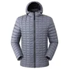 Winter Windproof 100% Nylon Heated Mens Black Padded Jacket
