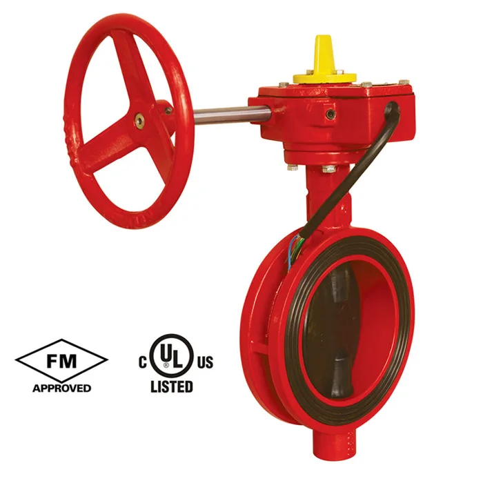 Cheap Price Butterfly Valve DN100 With Tamper Switch, Valve Butterfly FM UL