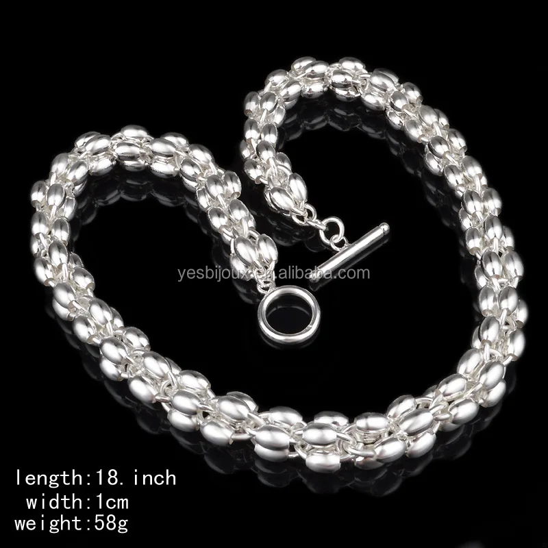 

ebay hot selling silver chain jewelry woman jewellery chain