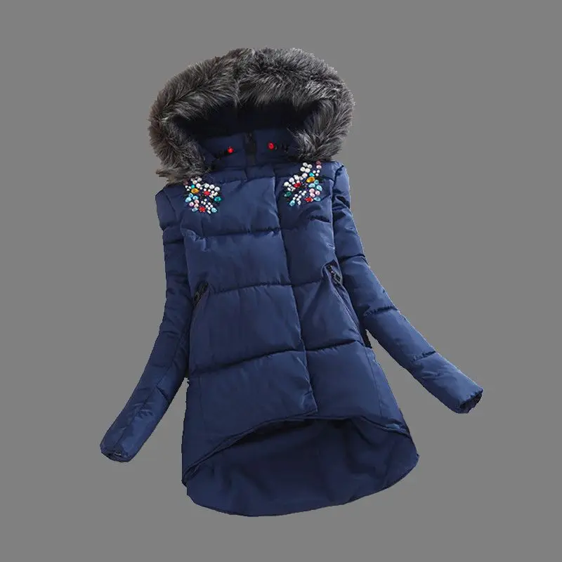 2016 font b Winter b font new Fashion Women Cotton Down Jacket Leisure Slim Big yards