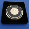 Luxury gifts Custom logo metal gold cup drink coasters with gift box