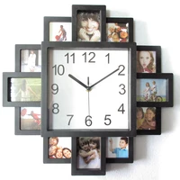 

16 Inch DIY Photo Frame Clock Modern Home Decor Pictures Art Plastic Clocks
