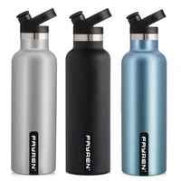 

Personalized design custom vacuum insulated drinking metal double wall stainless steel hot travel sport water bottle