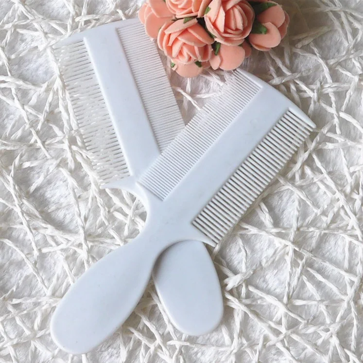 Long Handle Plastic Double Sided Lice Nit Louse Tick Flea Comb With