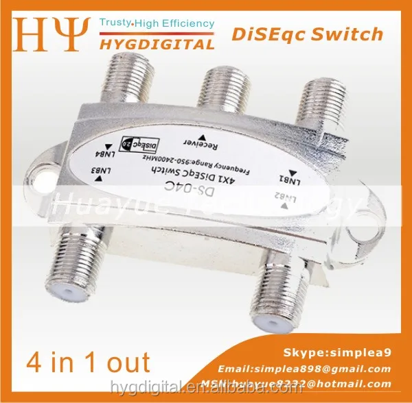 Switch DiSEqC 2.0 4x1 SatIntegral T-40 - Per Antenna Parabolica, 4 Ingressi LNB, Copertura Anti-intemperie - Foto 3