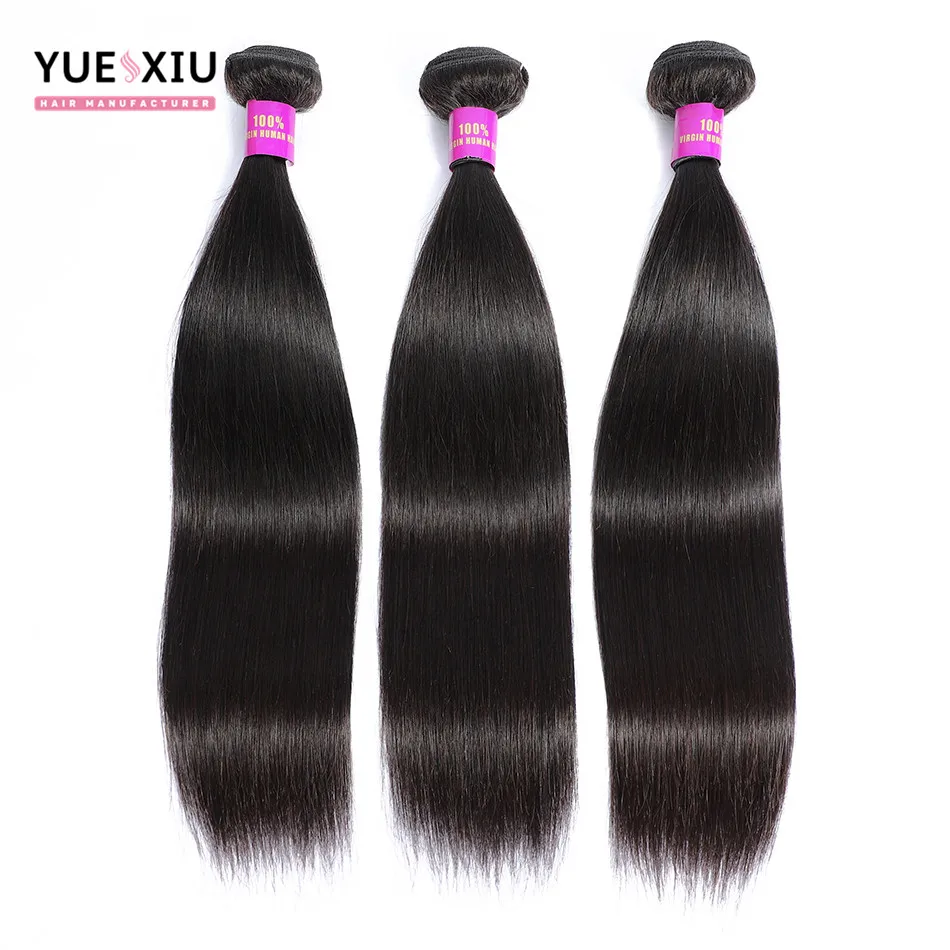 

yuexie Free ship wholesale 12a 100% hair extension cuticle aligned raw weaves brazilian virgin remy human hair bundles