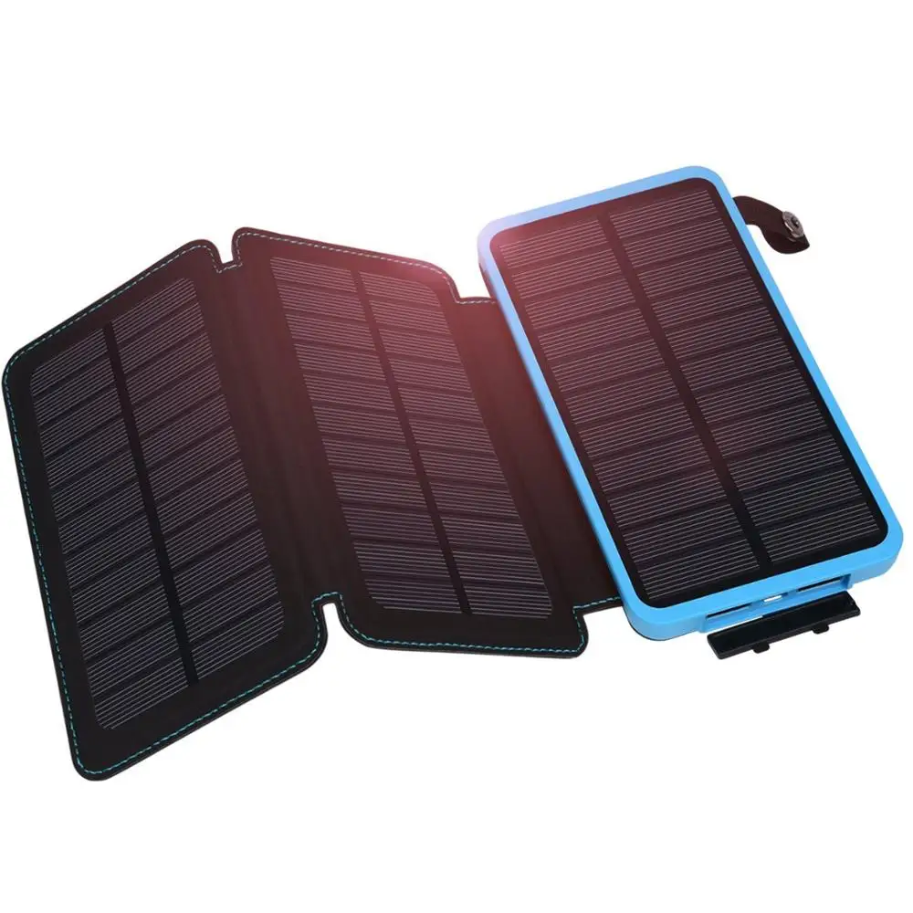 

Qmars 10000mAh Large capacity Solar portable power bank, N/a