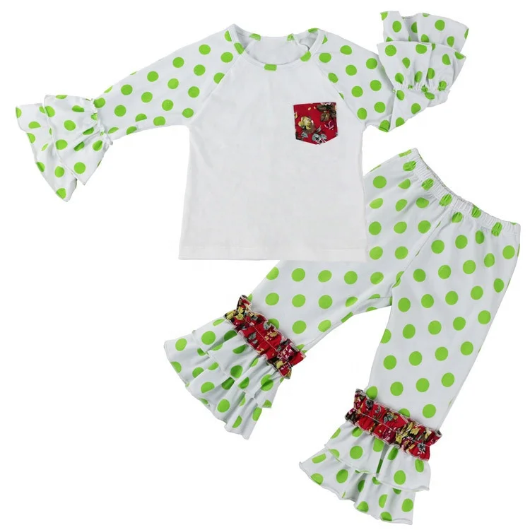 Hot sale kids boutique girls ruffle raglan outfits children%27s+clothing+sets fall girls boutique clothing icing raglan sets