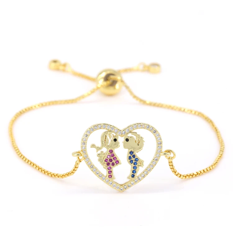 

FaVorite Jewelry valentine couple love jewelry bracelets, Gold;rose gold;silver;black