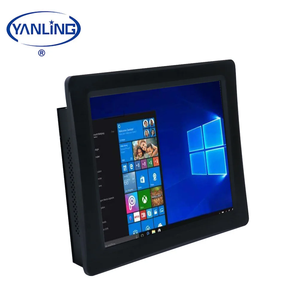 

12. inch Intel J1900 quad core 2 RS232 COM all in one pc with taiwan 5 wire Resistive Touch screen