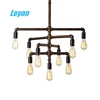 Floating shelf lamp black garden furniture fittings clean painting black iron pipe thread malleable electroplating cross elbow