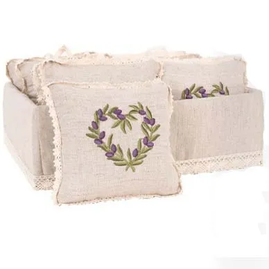 
Customized different patterns embroidery lavender bag 