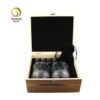Amazon hot sale Unique Barware Glasses Best Chilling Ice Cube Whiskey Stones Gift Set
