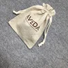 customizable size and logo durable healthy drawstring burlap bag with ruffles