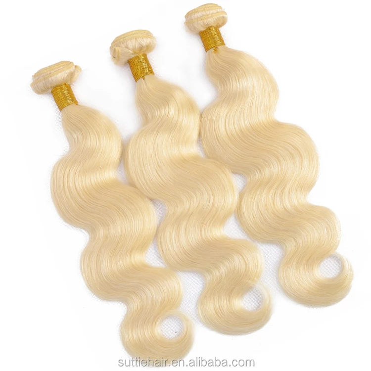 
Hair Virgin Body Wave Human Blond Blonde Extension Brazilian Wholesale 613 Bundles With Closure 