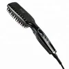 Wholesale MCH Heater salon hair brush black electric ceramic hair straightening brush