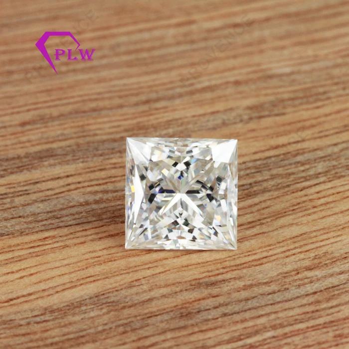 

factory price vvs1 vvs2 clarity color white red allow square moissanite stone