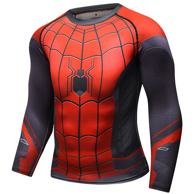 

Cody Lundin Superhero Spiderman Clothing Men Compression 3d T Shirt