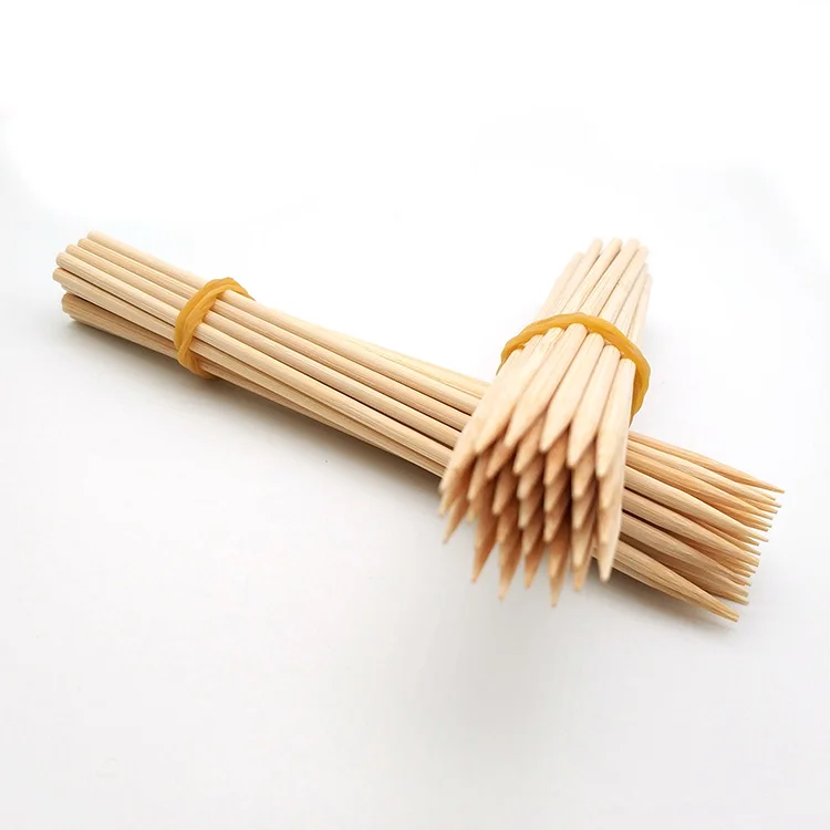 
Natural meat skewers bbq wholesale cheap price hot-sale Thin bamboo sticks 