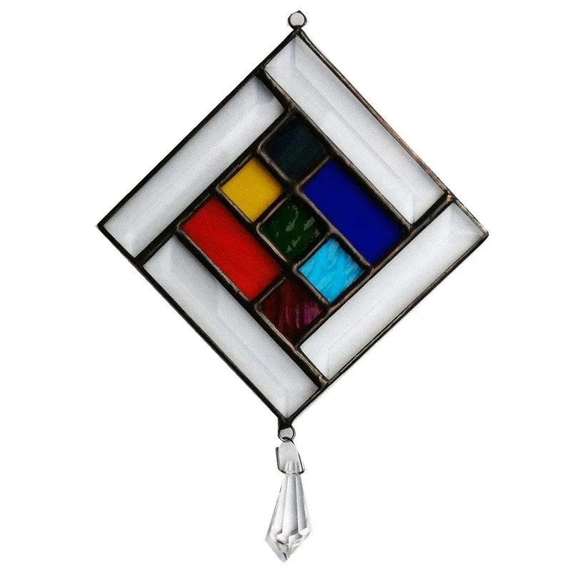 Chinese Stained Glass Suncatchers Tempered Stained Glass Decoration