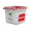 45L heavy duty translucent Plastic ballot box with lock for election China supplier