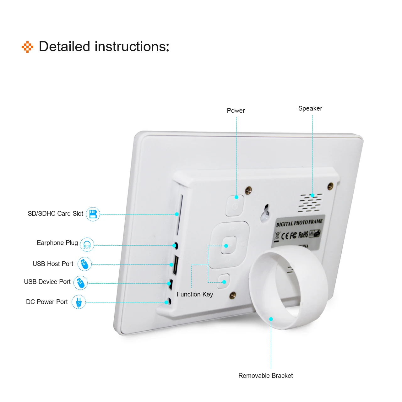 Mp3 Mp4 Hd 7 Inch Digital Photo Frame Video Free Download Buy Hd 7