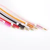 Wholesale 3.5mm Stereo Braided Nylon 1 meter Aux Cable,metal gold audio cable