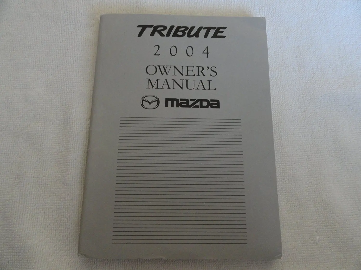 2004 Mazda Tribute Owners Manual