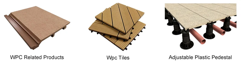 Good Quality Hollow Outdoor Wood Plastic Composite Deck