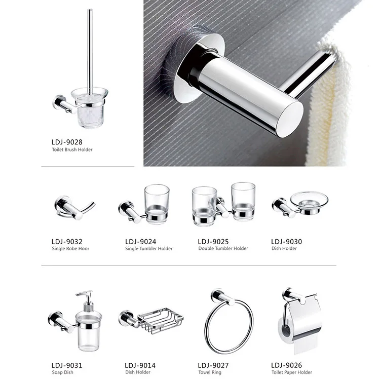 
Hotel home clothes hanging wall double stainless steel robe hook 