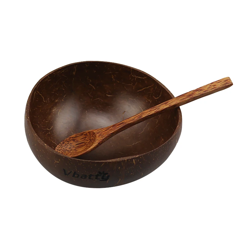 

Top selling and high quality handmade 100% natural coconut bowl with coconut spoons handmade from VietNam
