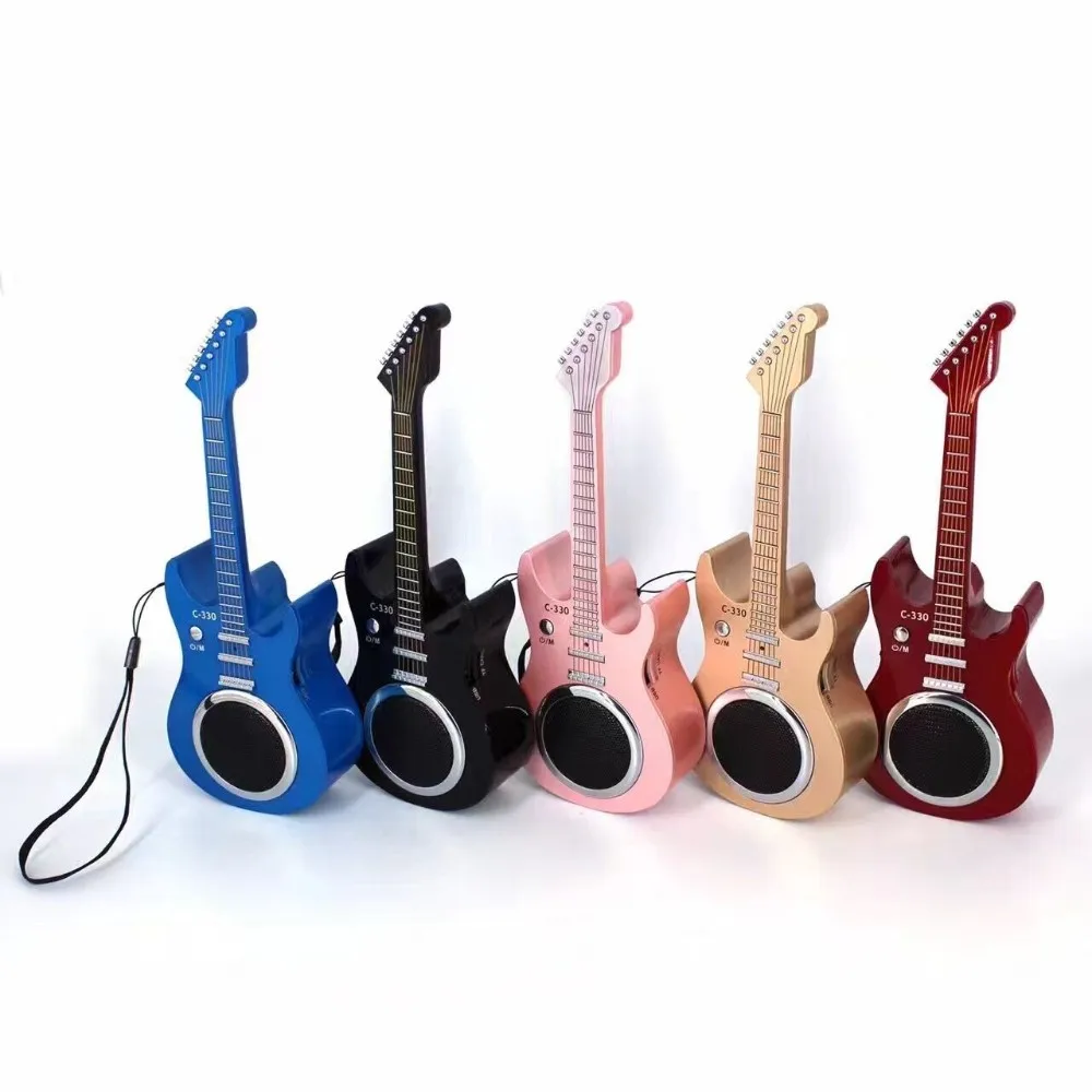 

Portable Guitar Shaped BT Speaker with USB/TF card MP3 play Mini violin Music Stereo Soundbox hands-free Mic Speakerphone