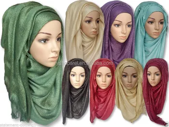 New Styles Glitter  Muslim Scarf Shimmery Lurex Viscose 