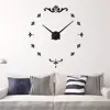 120*120cm Large Size Self Adhesive Acrylic Mirror Clocks Removable Home Hall Decals the wall clock for Hotel Lobby Decoration