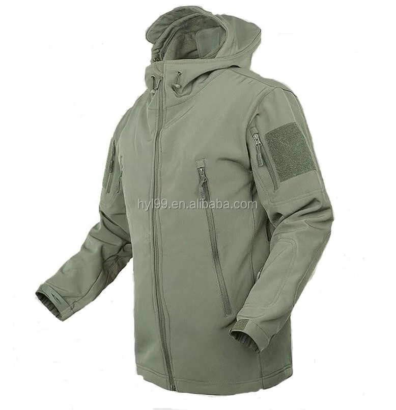 
100% polyester material waterproof shark skin jacket 