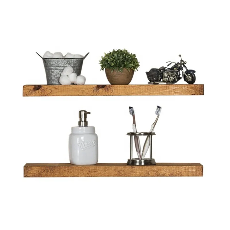 Floating Shelves Set Of 3 Wall Shelves Espresso Finish Wooden