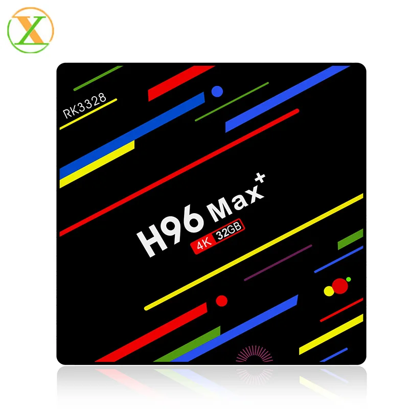 

Factory price RK3328 TV Box H96Max plus firmware update Android 9.0 Ultra 4k HD TV box 4GB RAM 32GB ROM, Black