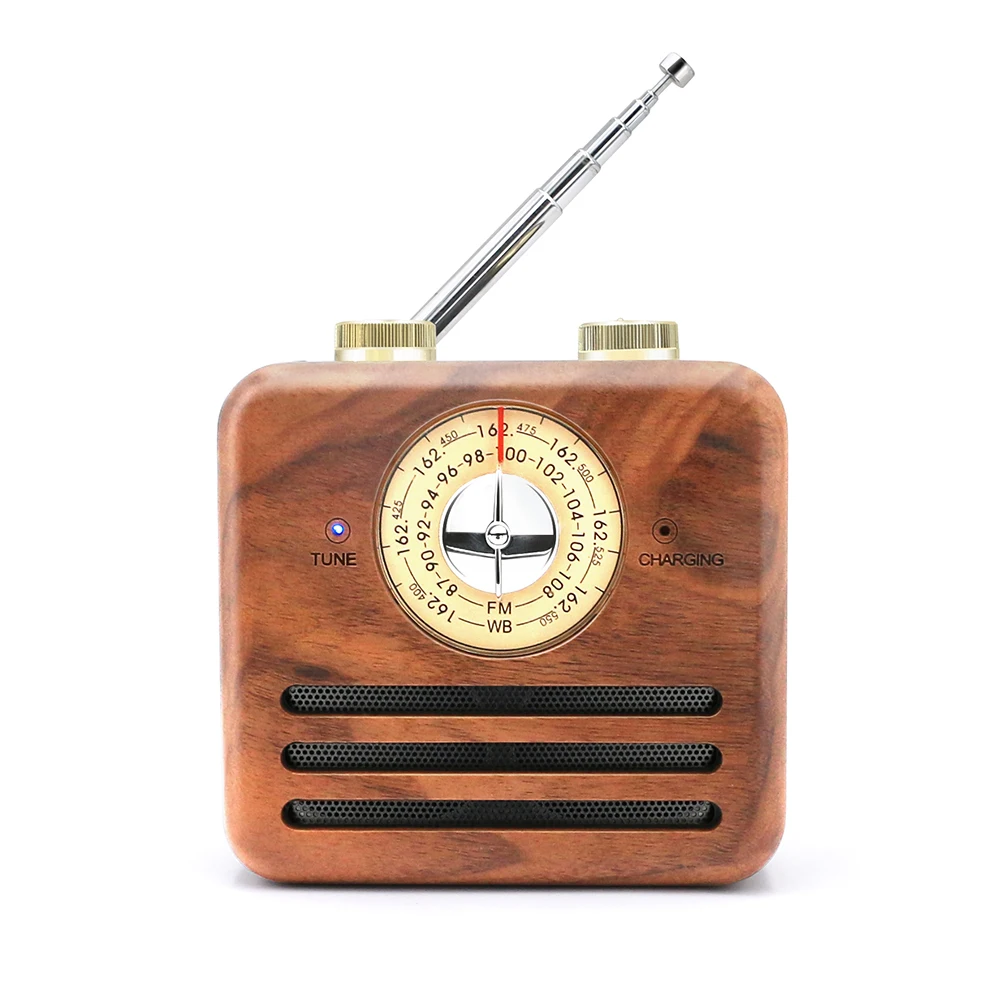 

wooden home decor Wireless Bluetooth Outdoor Speakers With Fm Radio