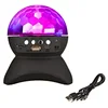 Rechargeable Mini Home Disco DJ,USB, FM Audio Wireless Bluetooth Player with 360 degree Rotating LED Stage Ligh0ting for Party