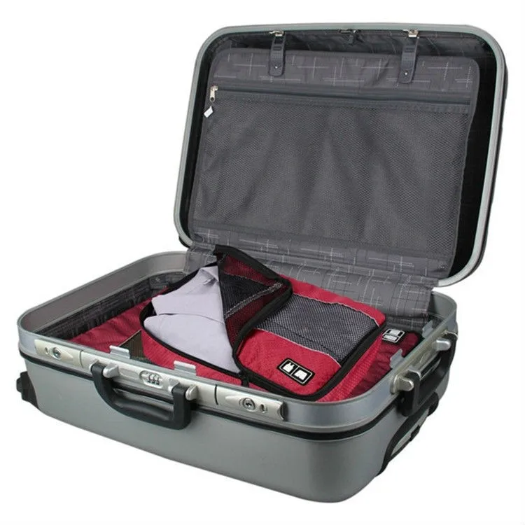 Portable brand 3 piece set traveling storage bags luggage organizer travel packing cubes