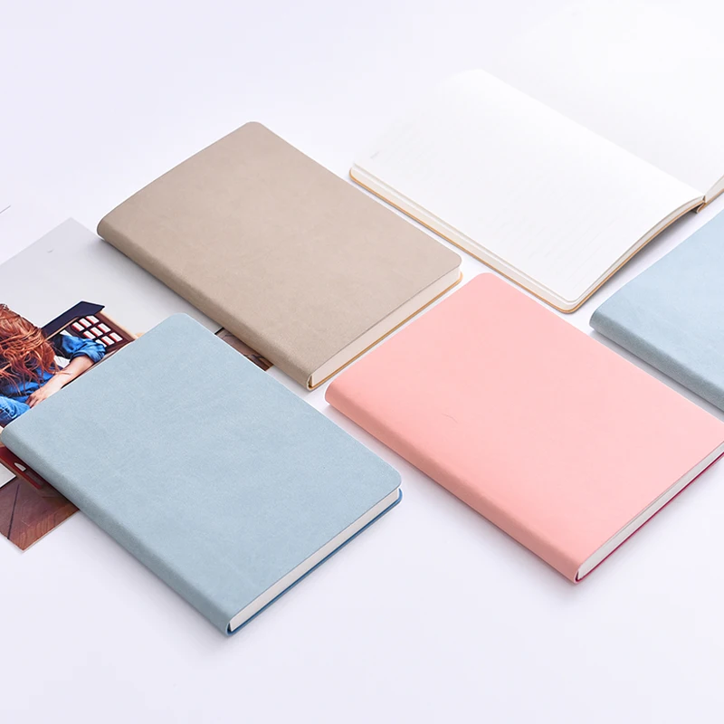 
Soft PU notebook hardcover A5 leather Notepad Customized Debossed logo 