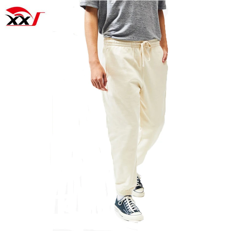 

wholesale mens clothing french terry 5xl cut and sew sweatpants with pocket