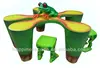 Lovely cartoon furniture, resin table & stools,fiber glass product